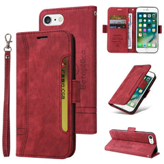 BETOPNICE Dual-side Buckle Leather Phone Case, For iPhone XS Max, For iPhone SE 2022 / SE 2020 / 7 / 8, For iPhone 7 Plus / 8 Plus