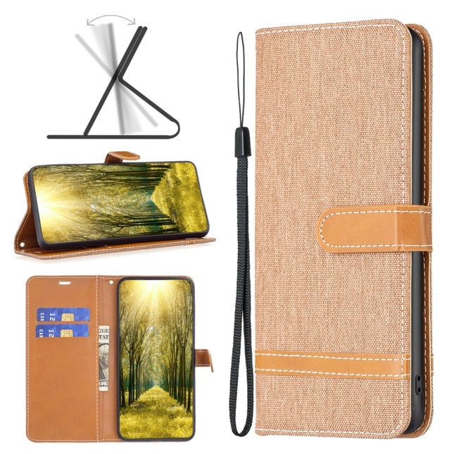 Color Block Denim Texture Leather Phone Case, For Xiaomi Redmi A1, For Samsung Galaxy A23e 5G