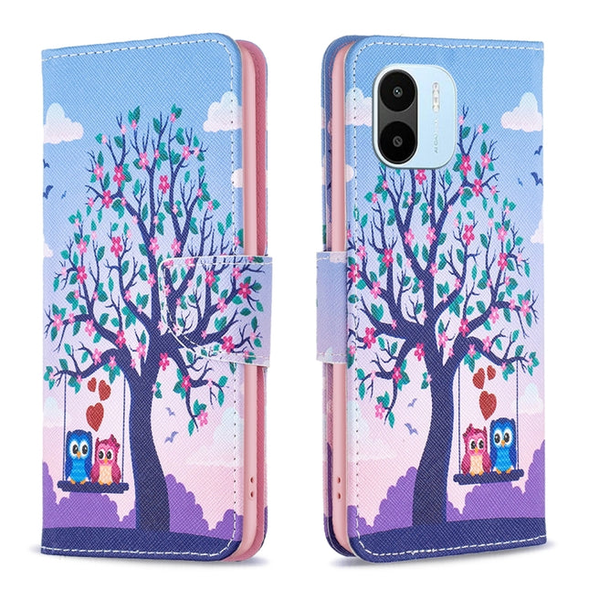 Colored Drawing Pattern Flip Leather Phone Case, For Xiaomi Redmi A1, For Samsung Galaxy A04 4G