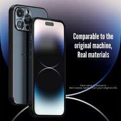 R-JUST RJ52 3-Line Style Metal TPU Shockproof Phone Case, For iPhone 14, For iPhone 14 Plus, For iPhone 14 Pro, For iPhone 14 Pro Max