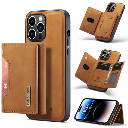 DG.MING M2 Series 3-Fold Card Bag Magnetic Leather Case, For iPhone 14, For iPhone 14 Plus, For iPhone 14 Pro, For iPhone 14 Pro Max