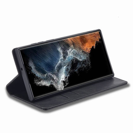 LC.IMEEKE RFID Anti-theft Leather Phone Case, For Samsung Galaxy S22 Ultra 5G