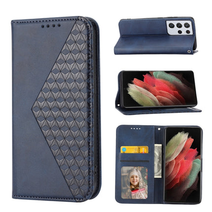 Cubic Grid Calf Texture Magnetic Closure Leather Phone Case, For Samsung Galaxy S21+ 5G, For Samsung Galaxy S21 FE 5G, For Samsung Galaxy S21 Ultra 5G, For Samsung Galaxy A12 5G