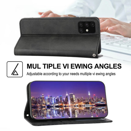 Cubic Grid Calf Texture Magnetic Closure Leather Phone Case, For Samsung Galaxy A51 4G, For Samsung Galaxy A71 4G, For Samsung Galaxy A32 4G, For Samsung Galaxy A32 5G