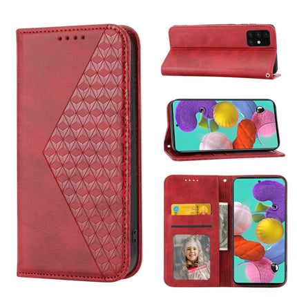 Cubic Grid Calf Texture Magnetic Closure Leather Phone Case, For Samsung Galaxy A51 4G, For Samsung Galaxy A71 4G, For Samsung Galaxy A32 4G, For Samsung Galaxy A32 5G