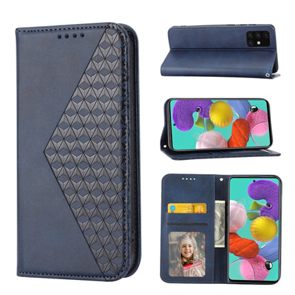 Cubic Grid Calf Texture Magnetic Closure Leather Phone Case, For Samsung Galaxy A51 4G, For Samsung Galaxy A71 4G, For Samsung Galaxy A32 4G, For Samsung Galaxy A32 5G