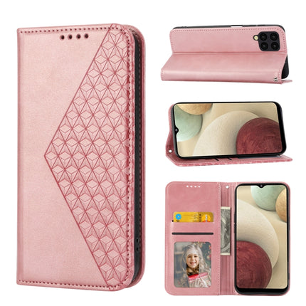 Cubic Grid Calf Texture Magnetic Closure Leather Phone Case, For Samsung Galaxy A52 4G / 5G, For Samsung Galaxy A72 4G / 5G, For Samsung Galaxy A22 4G, For Samsung Galaxy A22 5G