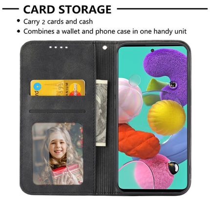 Cubic Grid Calf Texture Magnetic Closure Leather Phone Case, For Samsung Galaxy A53 5G, For Samsung Galaxy A73 5G
