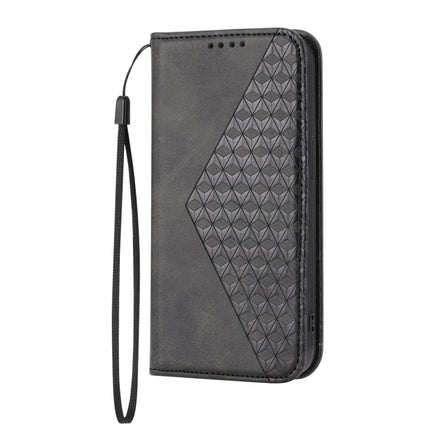 Cubic Grid Calf Texture Magnetic Closure Leather Phone Case, For iPhone 14, For iPhone 14 Plus, For iPhone 14 Pro, For iPhone 14 Pro Max