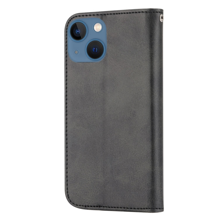 Cubic Grid Calf Texture Magnetic Closure Leather Phone Case, For iPhone 14, For iPhone 14 Plus, For iPhone 14 Pro, For iPhone 14 Pro Max