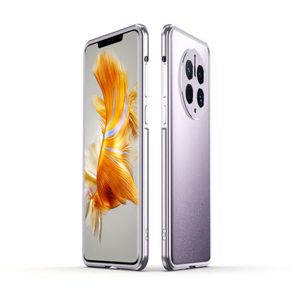 LK Aurora Metal Phone Frame with Lens Cover, For Huawei Mate 50 Pro