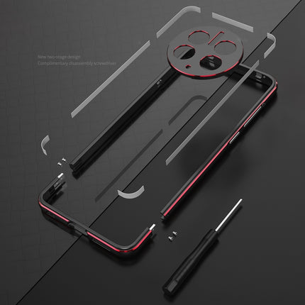 LK Aurora Metal Phone Frame with Lens Cover, For Huawei Mate 50 Pro