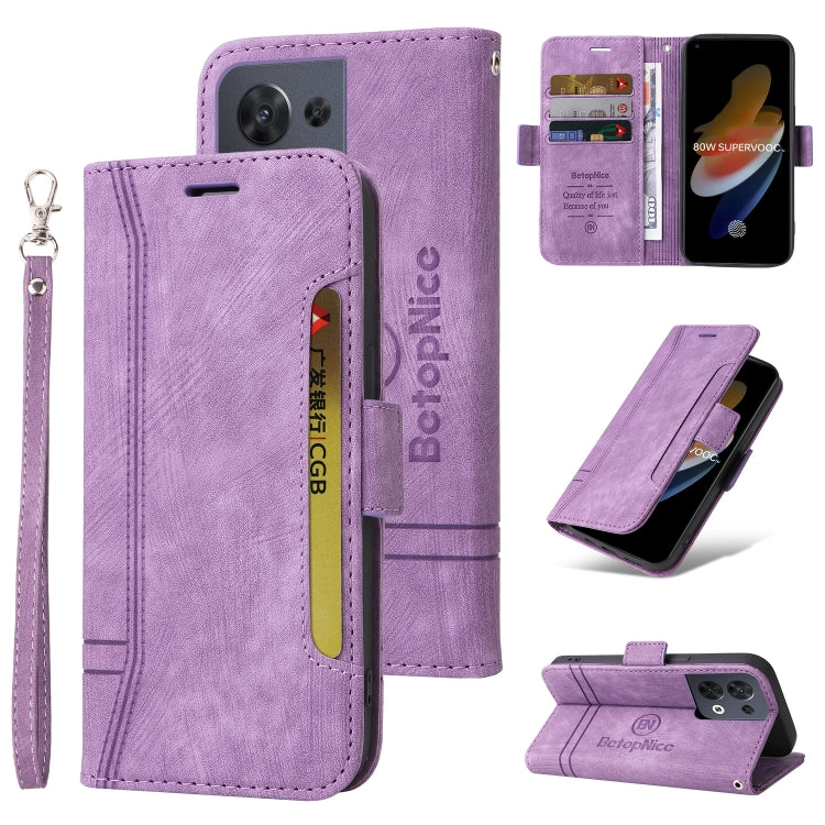 BETOPNICE Dual-side Buckle Leather Phone Case, For OPPO Reno8 5G Global, For Realme 9i 5G, For Realme 8i, For vivo Y77 5G Global