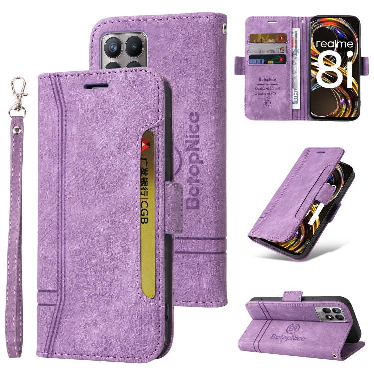 BETOPNICE Dual-side Buckle Leather Phone Case, For OPPO Reno8 5G Global, For Realme 9i 5G, For Realme 8i, For vivo Y77 5G Global