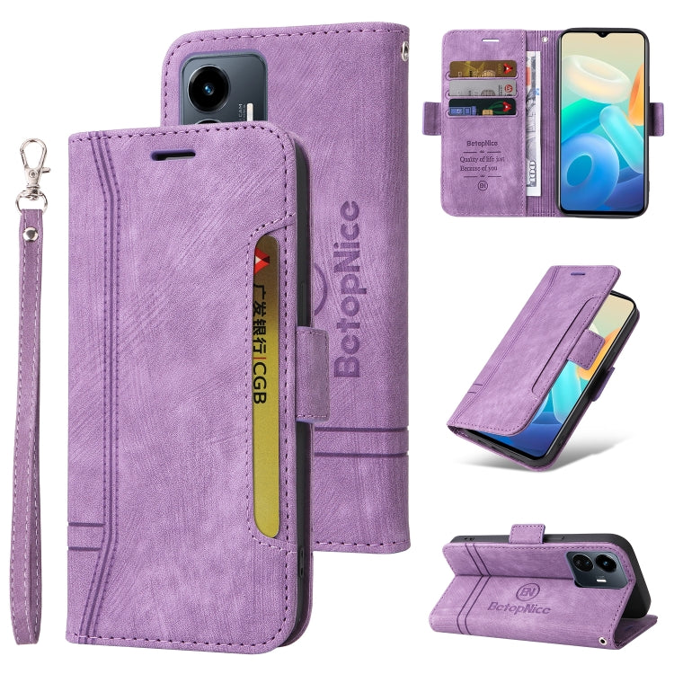 BETOPNICE Dual-side Buckle Leather Phone Case, For OPPO Reno8 5G Global, For Realme 9i 5G, For Realme 8i, For vivo Y77 5G Global