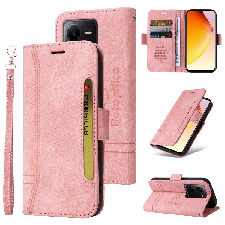 BETOPNICE Dual-side Buckle Leather Phone Case, For vivo Y02s / Y16 4G, For vivo Y75 4G / V23e 4G/5G, For vivo Y35 4G / Y22s / Y22, For vivo V25 / V25e 4G Global