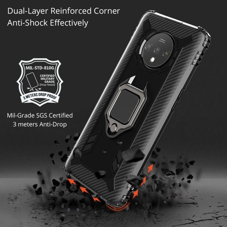 Carbon Fiber Protective Case with 360 Degree Rotating Ring Holder, For OnePlus 7T, For Galaxy M20, For OPPO A5(2020), For OPPO A9(2020) /  A11X, For OPPO Realme X2, For OPPO Realme 5S