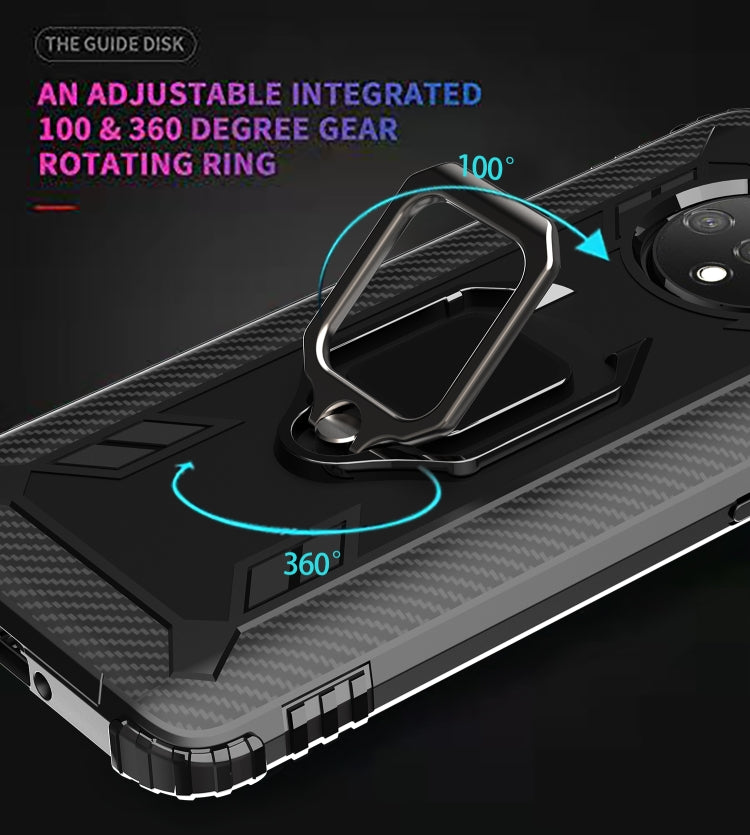 Carbon Fiber Protective Case with 360 Degree Rotating Ring Holder, For OnePlus 7T, For Galaxy M20, For OPPO A5(2020), For OPPO A9(2020) /  A11X, For OPPO Realme X2, For OPPO Realme 5S