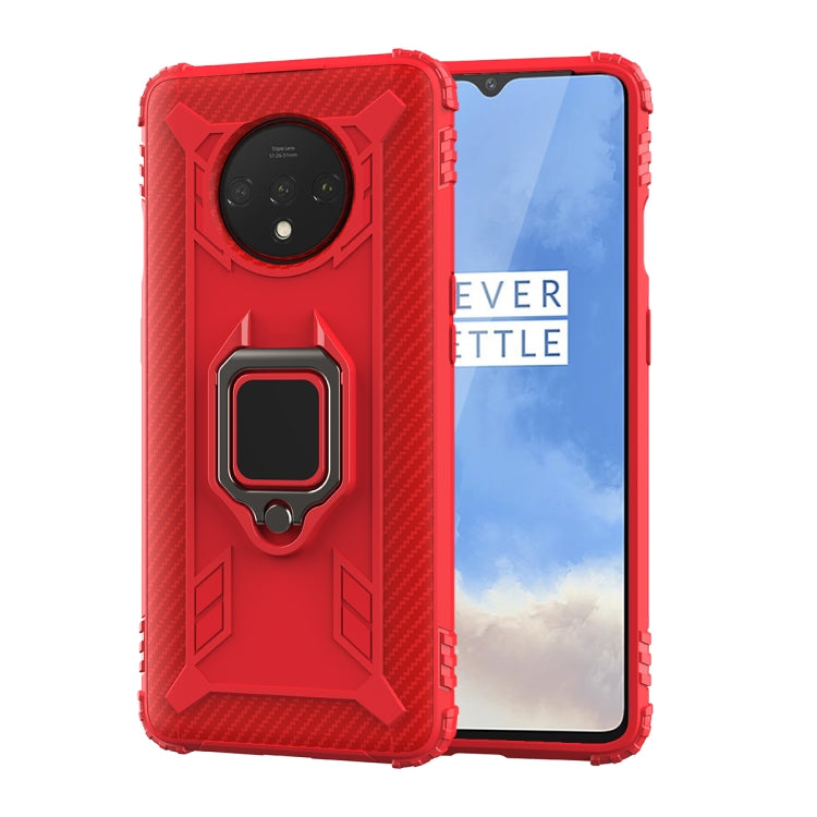 Carbon Fiber Protective Case with 360 Degree Rotating Ring Holder, For OnePlus 7T, For Galaxy M20, For OPPO A5(2020), For OPPO A9(2020) /  A11X, For OPPO Realme X2, For OPPO Realme 5S