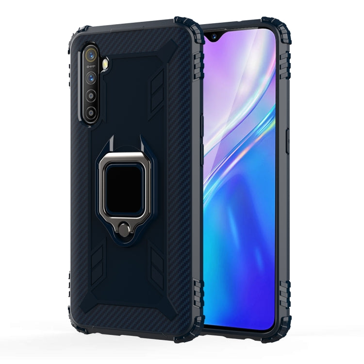 Carbon Fiber Protective Case with 360 Degree Rotating Ring Holder, For OnePlus 7T, For Galaxy M20, For OPPO A5(2020), For OPPO A9(2020) /  A11X, For OPPO Realme X2, For OPPO Realme 5S