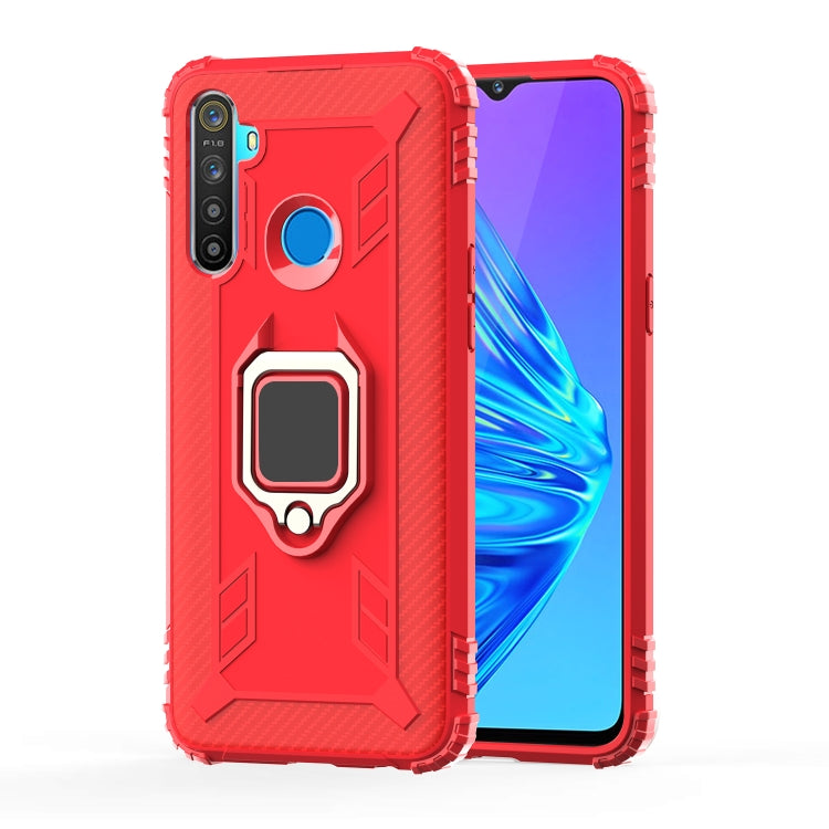 Carbon Fiber Protective Case with 360 Degree Rotating Ring Holder, For OnePlus 7T, For Galaxy M20, For OPPO A5(2020), For OPPO A9(2020) /  A11X, For OPPO Realme X2, For OPPO Realme 5S