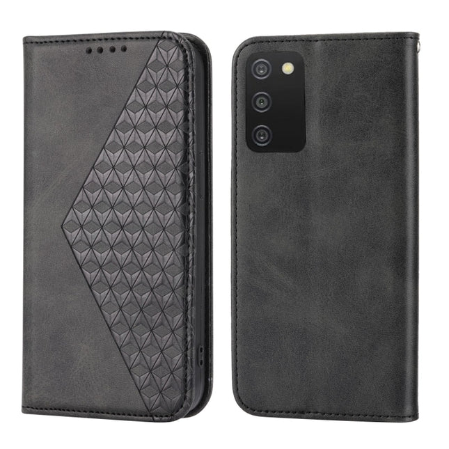Cubic Grid Calf Texture Magnetic Closure Leather Phone Case, For OPPO A57 2022, For Sony Xperia 1 IV, For Sony Xperia 10 IV, For Google Pixel 6