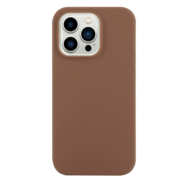 Solid Color Frosted Silicone Phone Case, For iPhone 14 Pro Max