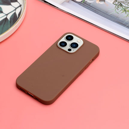 Solid Color Frosted Silicone Phone Case, For iPhone 14 Pro Max