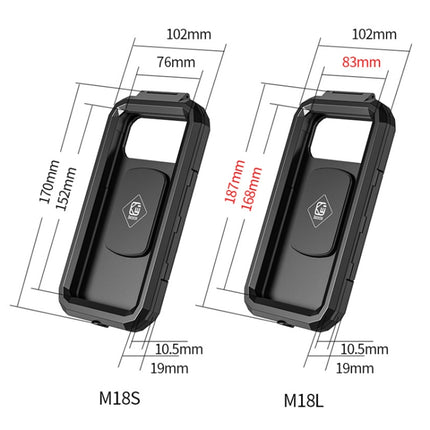 Motorcycle / Bicycle Handlebar Wireless Charging Waterproof Box Mobile Phone Holder