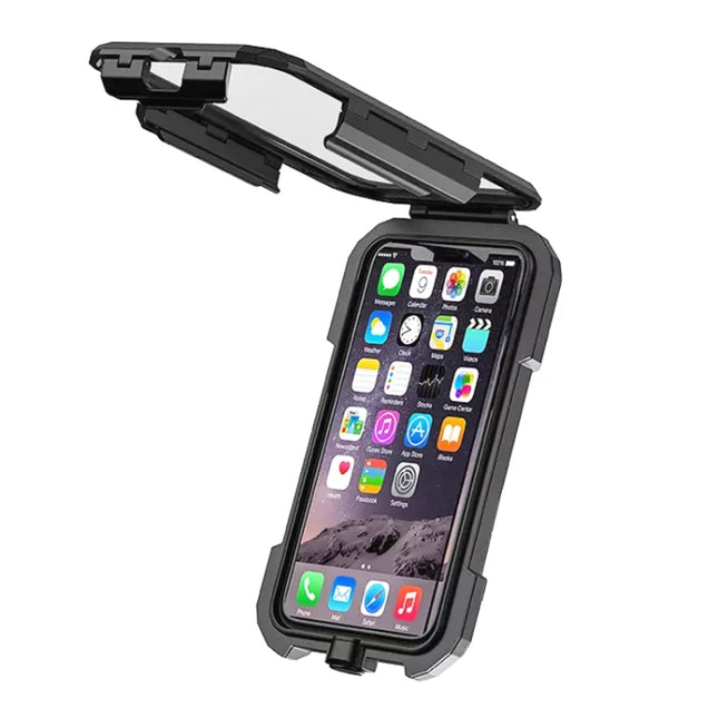Motorcycle / Bicycle Rearview Mirror Wireless Charging Waterproof Box Mobile Phone Holder