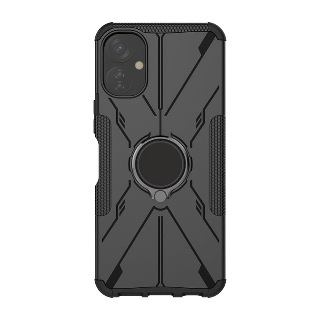 Armor Bear Shockproof PC + TPU Phone Case with Ring, For Infinix Note 12 G96, For Tecno Spark 9T, For Motorola Moto G62 5G, For iPhone 14 Plus