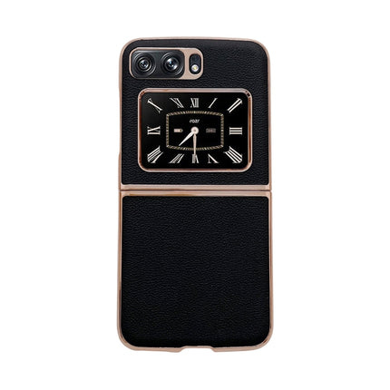 Genuine Leather Luolai Series Nano Plating Phone Case, For Sony Xperia 1 IV, For Sony Xperia 10 IV, For vivo X80 5G, For vivo X80 Pro 5G, For Xiaomi Mix Fold 2, For Motorola Moto Razr 2022