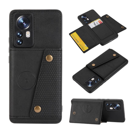 Double Buckle Magnetic Phone Case, For Xiaomi Redmi K50 Ultra / 12T / 12 Pro, For Xiaomi Poco C40, For Xiaomi 12 Lite, For Xiaomi 12S Ultra