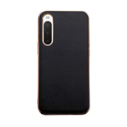 Genuine Leather Xiaoya Series Nano Plating Phone Case, For Sony Xperia 1 IV, For Sony Xperia 10 IV