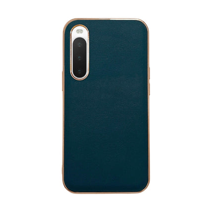 Genuine Leather Xiaoya Series Nano Plating Phone Case, For Sony Xperia 1 IV, For Sony Xperia 10 IV