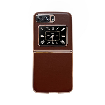 Genuine Leather Xiaoya Series Nano Plating Phone Case, For Sony Xperia 1 IV, For Sony Xperia 10 IV, For vivo X80 5G, For vivo X80 Pro 5G, For Xiaomi Mix Fold 2, For Motorola Moto Razr 2022