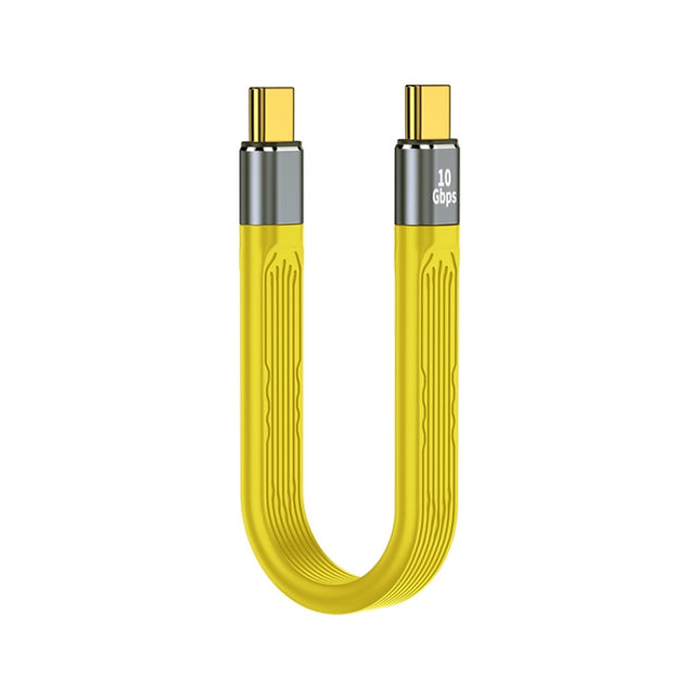 100W 10Gbps USB-C/Type-C to USB-C/Type-C FPC Flexible Data Cable, Length: 13.8cm, 10Gbps USB-C/Type-C to USB-C/Type-C