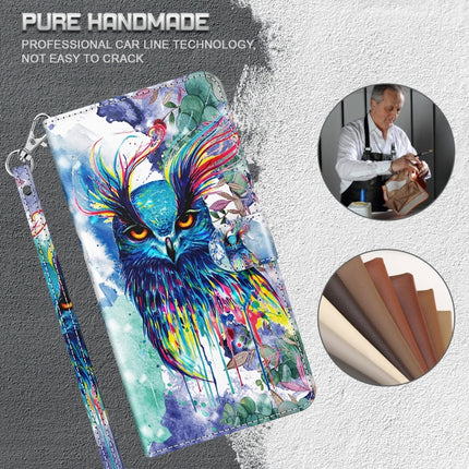 3D Painting Pattern TPU + PU Phone Case, For Motorola Moto E22 / Moto E22i, For Realme GT2 Pro