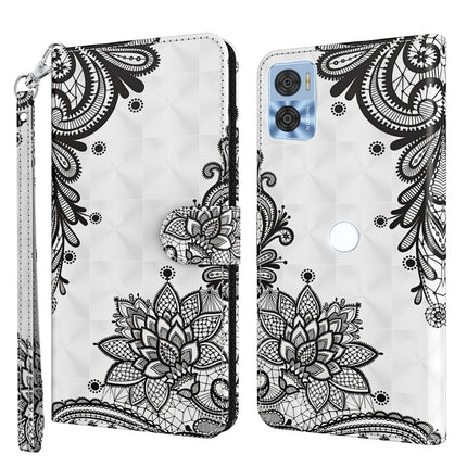 3D Painting Pattern TPU + PU Phone Case, For Motorola Moto E22 / Moto E22i, For Realme GT2 Pro