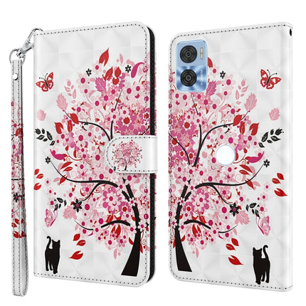 3D Painting Pattern TPU + PU Phone Case, For Motorola Moto E22 / Moto E22i, For Realme GT2 Pro