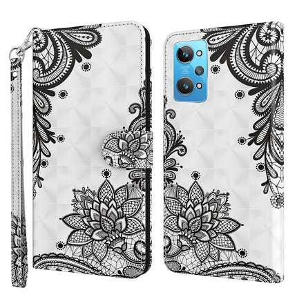 3D Painting Pattern TPU + PU Phone Case, For Realme GT2 / GT Neo2 / GT Neo 3T, For Honor 50