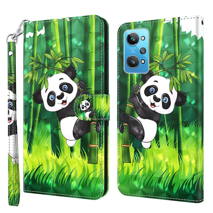 3D Painting Pattern TPU + PU Phone Case, For Realme GT2 / GT Neo2 / GT Neo 3T, For Honor 50