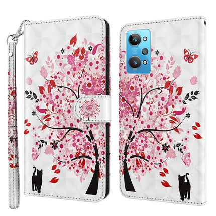 3D Painting Pattern TPU + PU Phone Case, For Realme GT2 / GT Neo2 / GT Neo 3T, For Honor 50