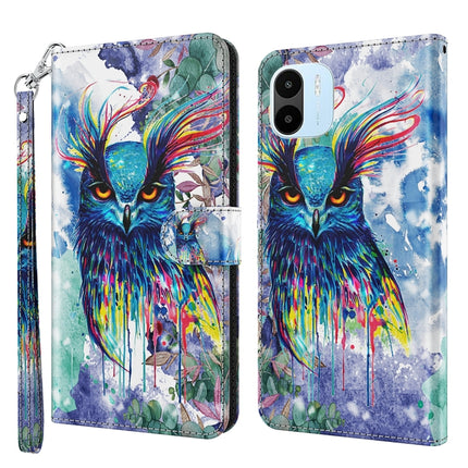 3D Painting Pattern TPU + PU Phone Case, For Xiaomi Redmi A1 2022, For Samsung Galaxy A04S / A13 / A13 5G