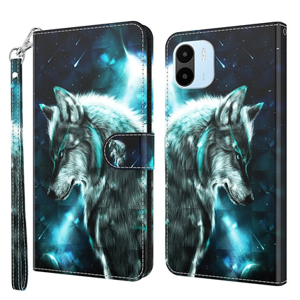 3D Painting Pattern TPU + PU Phone Case, For Xiaomi Redmi A1 2022, For Samsung Galaxy A04S / A13 / A13 5G