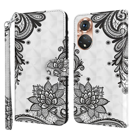 3D Painting Pattern TPU + PU Phone Case, For Realme GT2 / GT Neo2 / GT Neo 3T, For Honor 50