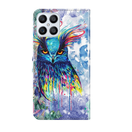 3D Painting Pattern TPU + PU Phone Case, For Honor X8 4G, For Samsung Galaxy A23E