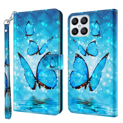 3D Painting Pattern TPU + PU Phone Case, For Honor X8 4G, For Samsung Galaxy A23E