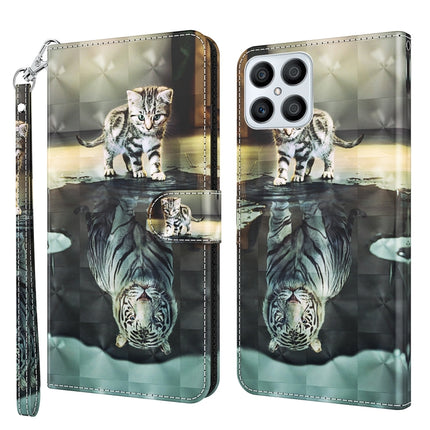 3D Painting Pattern TPU + PU Phone Case, For Honor X8 4G, For Samsung Galaxy A23E