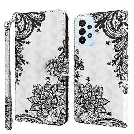 3D Painting Pattern TPU + PU Phone Case, For Honor X8 4G, For Samsung Galaxy A23E
